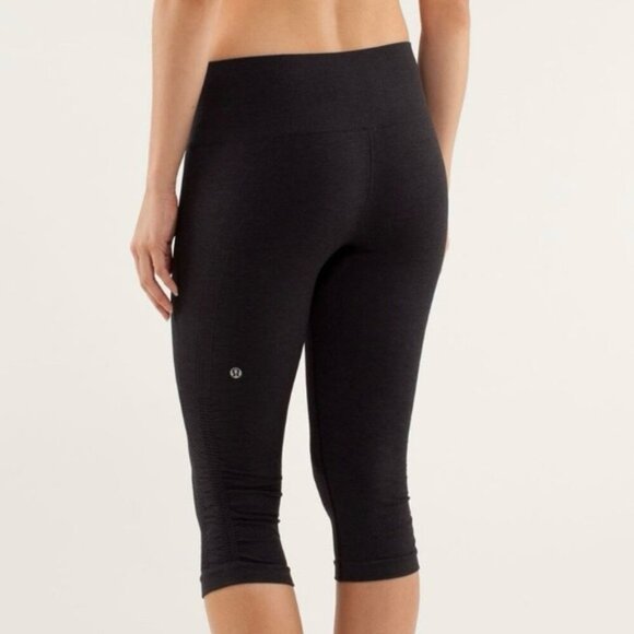 lululemon athletica Pants - •SOLD•|Lululemon| Flow & Go Black Women's Crop Fitness Tight Legging Sz 6